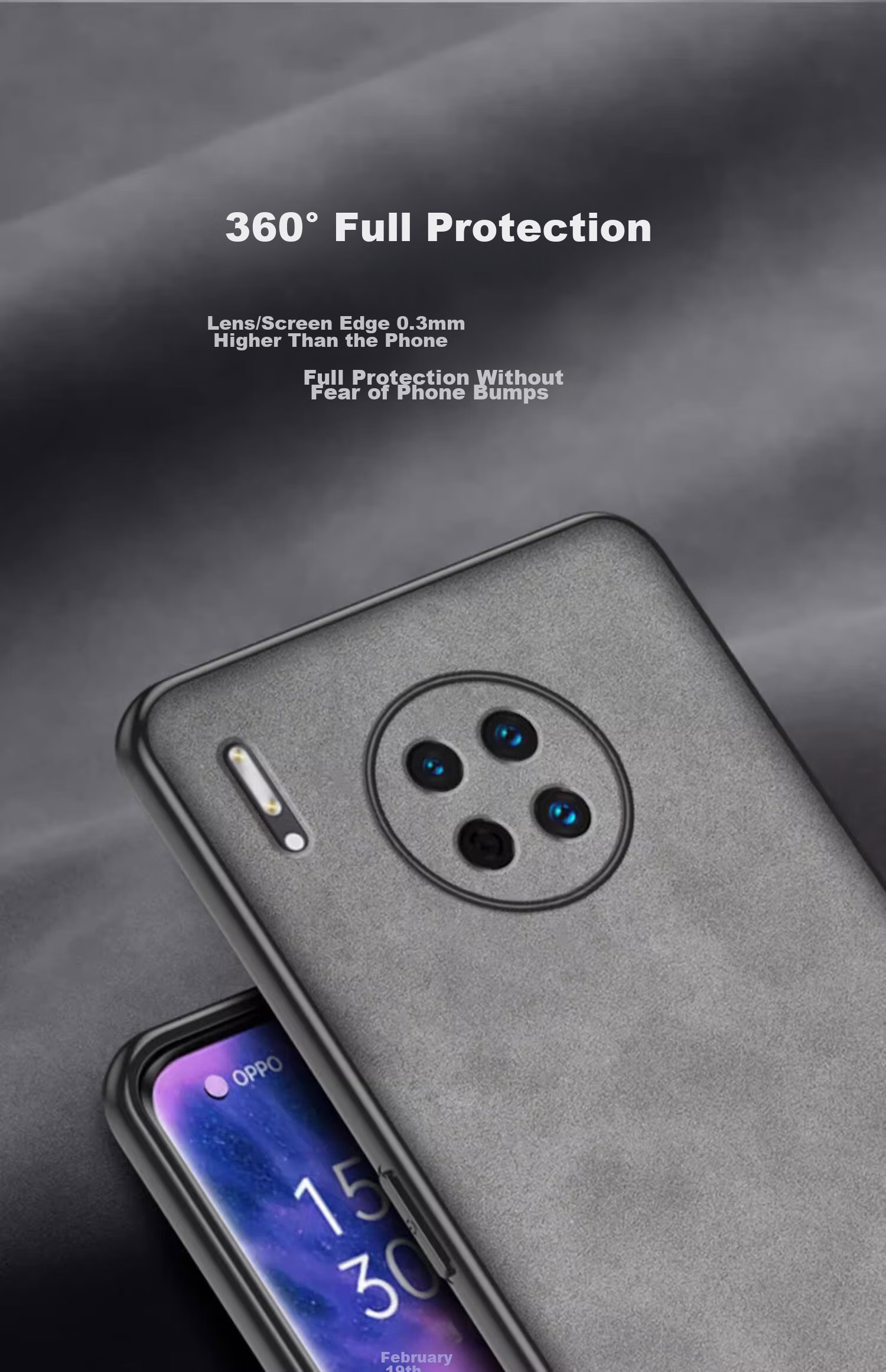 POZZO Чехол для Huawei Mate30, противоударный, защита камеры, мягкий, с защитой от царапин, Графитовый серый