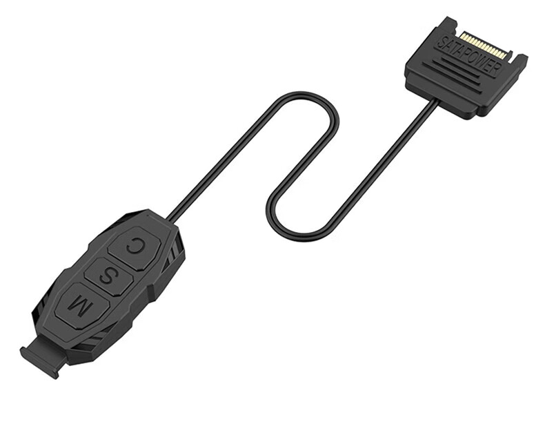 Контроллер подсветки LinkStone ARGB 5V 3-Pin SATA, адаптер питания для настольных компьютеров, синхронизированный хаб питания, кабель-адаптер световых эффектов с дистанционным управлением