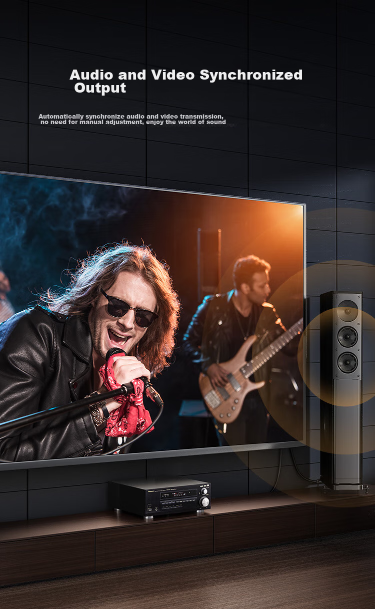 Кабель CHOSEAL HDMI версии 2.0, 4K/60Hz HD, с графеновым экранированием, для подключения ноутбука, ТВ-приставки к телевизору/проектору, 1 метр, QS8110AT1