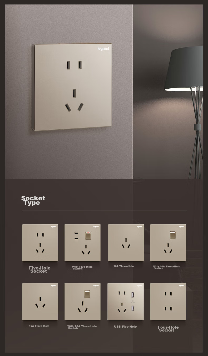 Розетка с заземлением LEGRAND