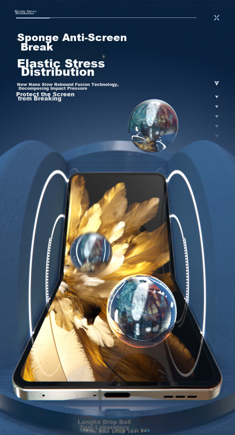 Защитная пленка LLUNC для OPPO Find N3 Flip / N2 Flip, внутренняя, полноадгезионная, прозрачная, 2 шт.
