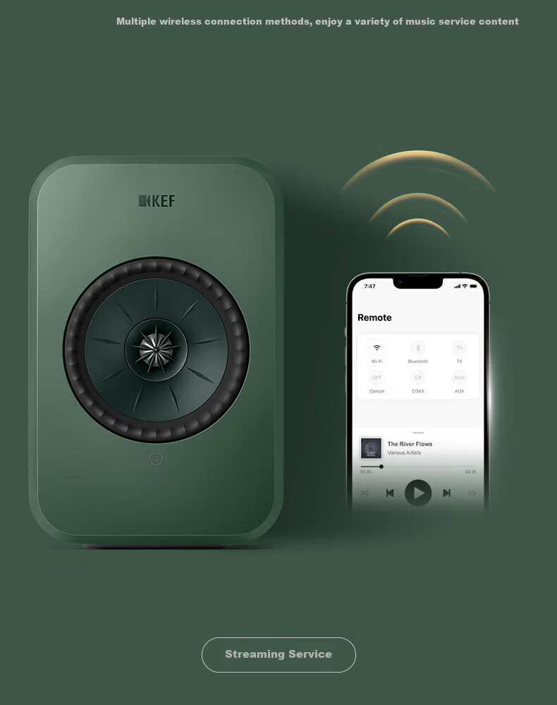 KEF LSX II LT Light Luxury Edition - беспроводная акустическая система Hi-Fi 2.0, стерео, Bluetooth, Wi-Fi, Rock White