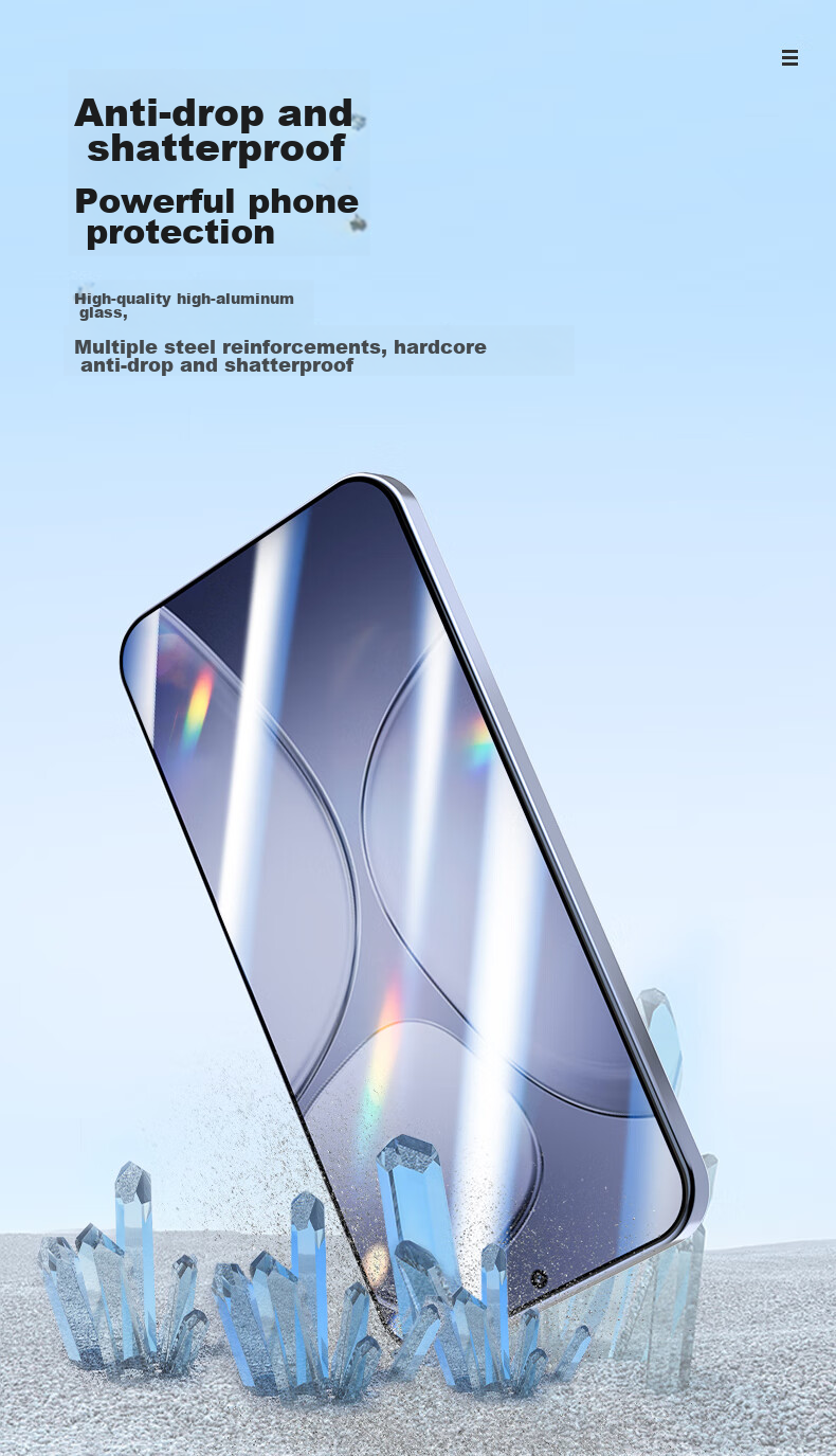 Защитное стекло LLUNC для Xiaomi Redmi K70 Ultra, закаленное, ультратонкое, полное покрытие, защита от падений и царапин