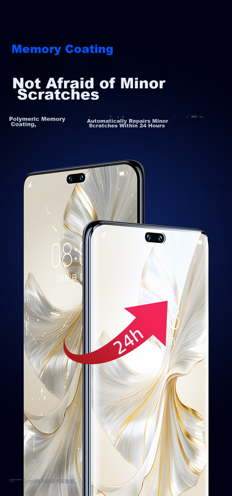 Защитная гидрогелевая пленка Yisika для Honor 200Pro/100Pro/90pro/80pro, полноэкранная, нано-пленка, 2 шт. в комплекте. Высокая четкость, защита от отпечатков пальцев.