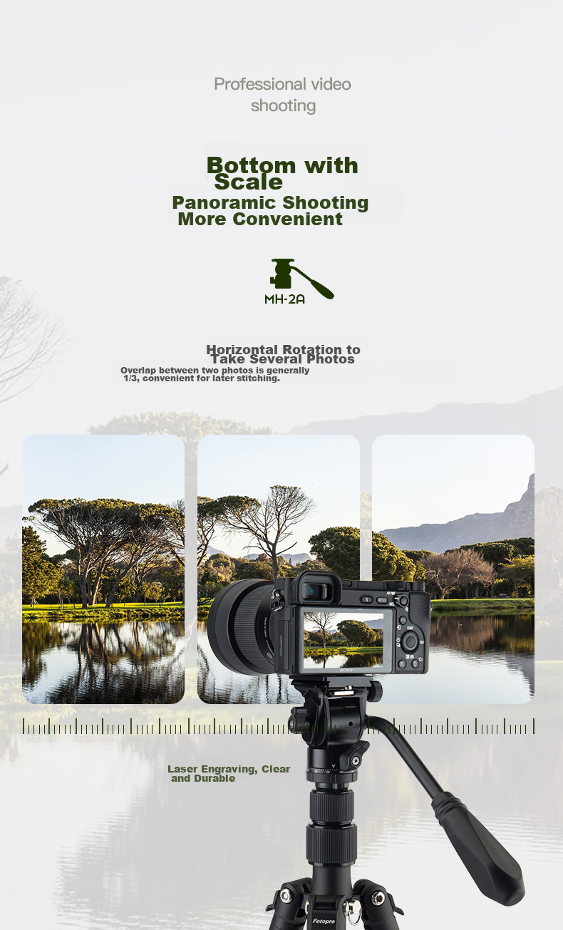 Штатив Fotopro MH-2A, мини-гидравлический, портативный, металлический, для видеосъемки, оранжевый