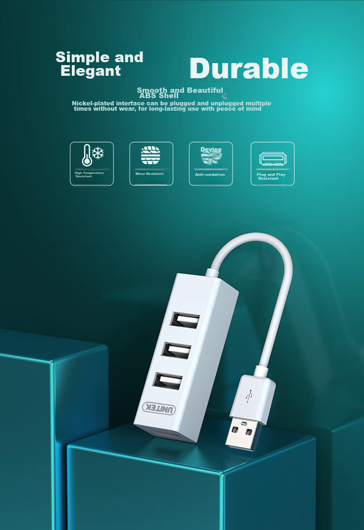 USB-хаб UNITEK, 4 порта