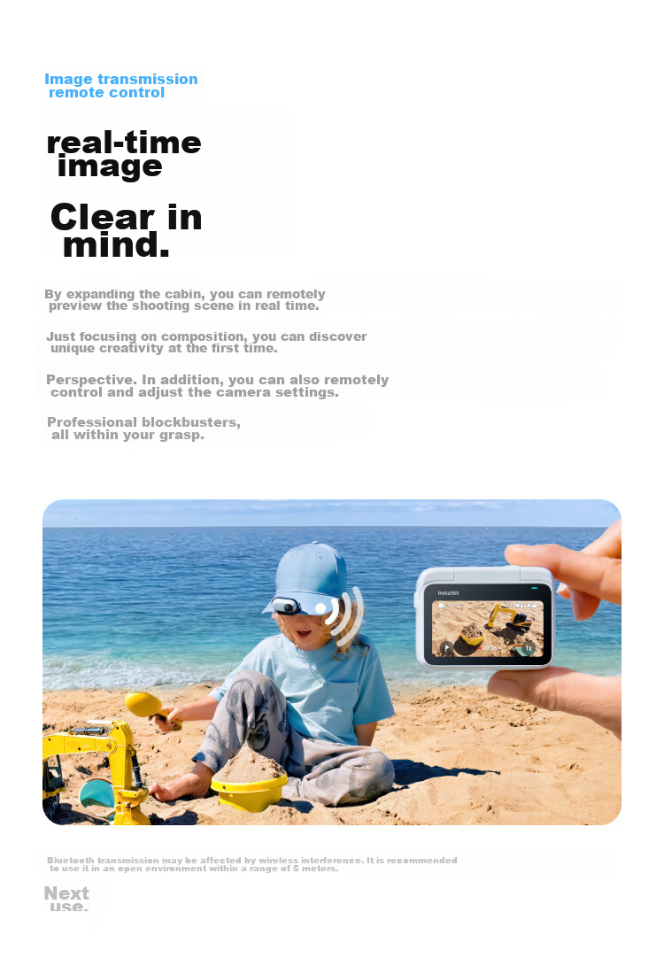 Экшн-камера Insta360 GO 3S 4K, водонепроницаемая, для влогов, спорта, 64 ГБ, Lingdongbai