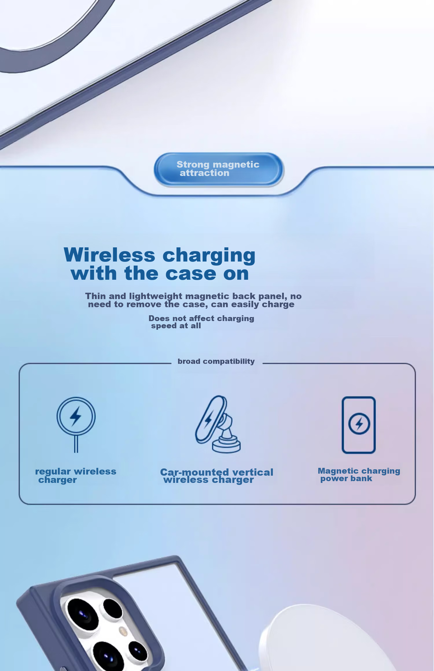 Чехол-накладка ZHIWEISHI для Samsung S24+, MagSafe, черный, матовый