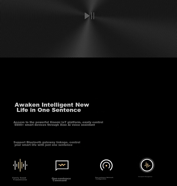 Умная колонка MI Sound Pro с голосовым помощником Xiao Ai, 7-динамиковая флагманская акустика, 40 Вт мощный бас, высокая точность, для дома, подарок