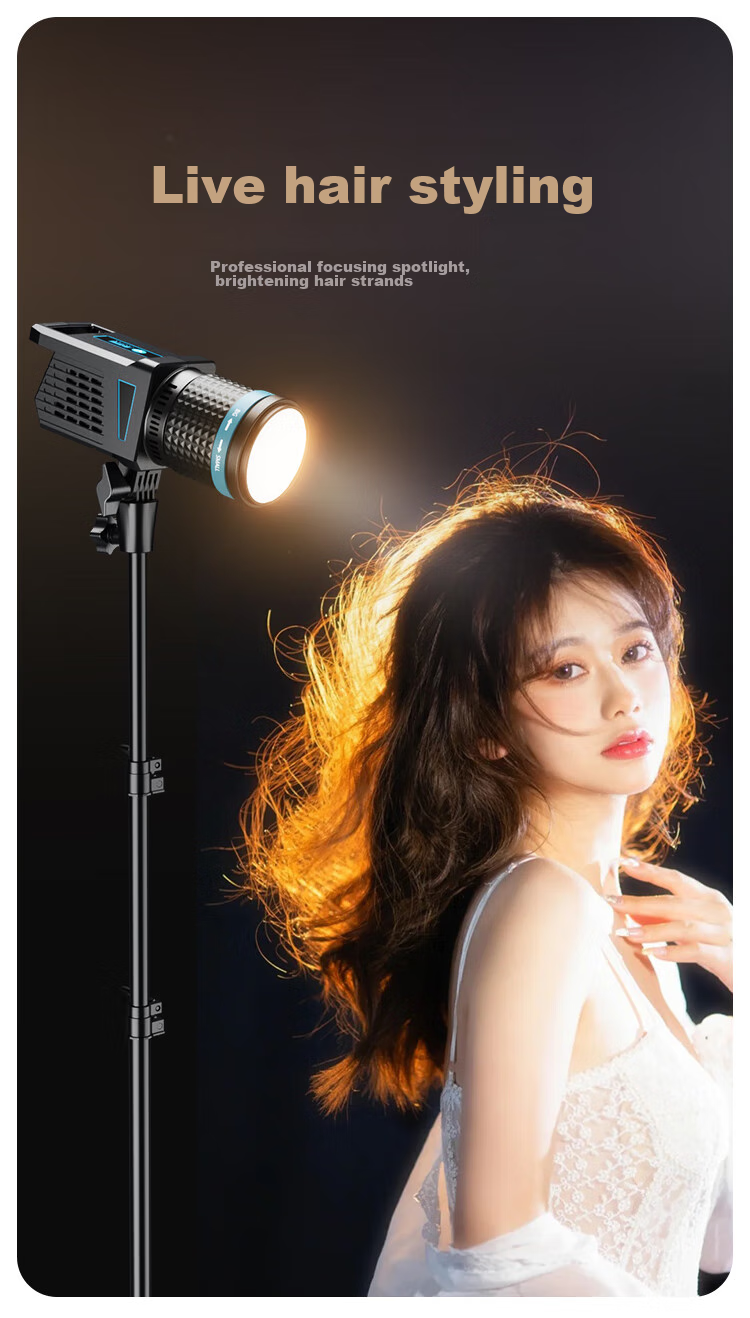 Светодиодный прожектор YOUFES YS13, 100W, для студийной съемки, прямого эфира, подсветки, с дистанционным управлением