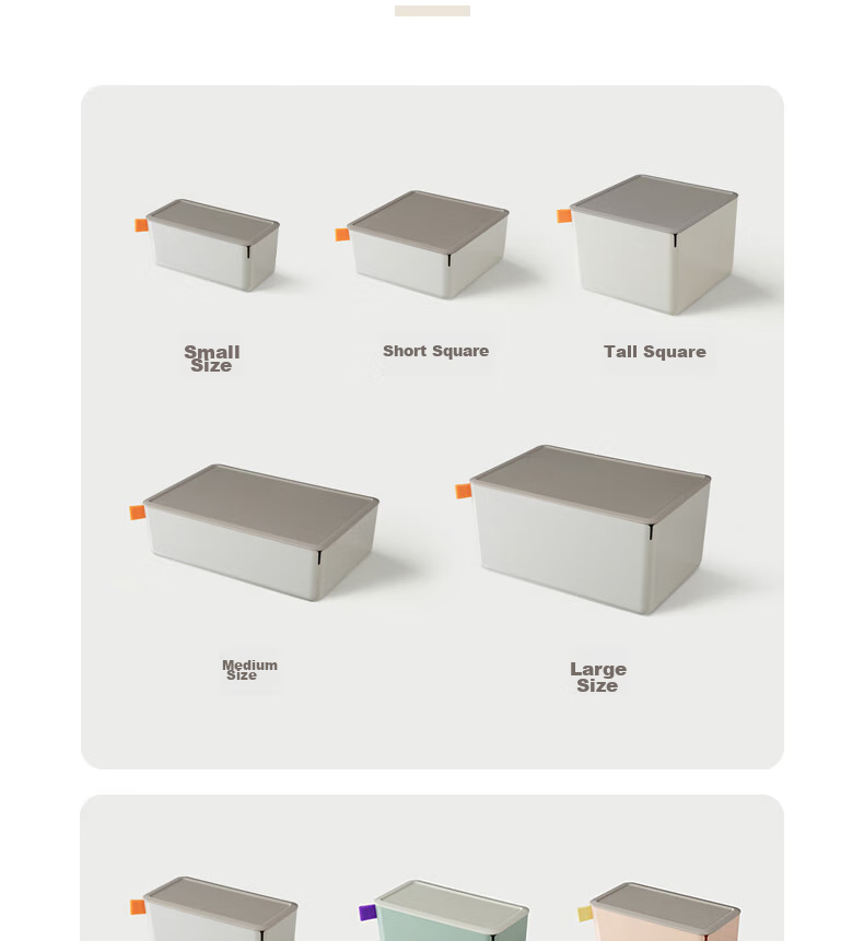 Органайзер для хранения Deli XDOMO, с крышкой, светло-серый, малый размер XDM10