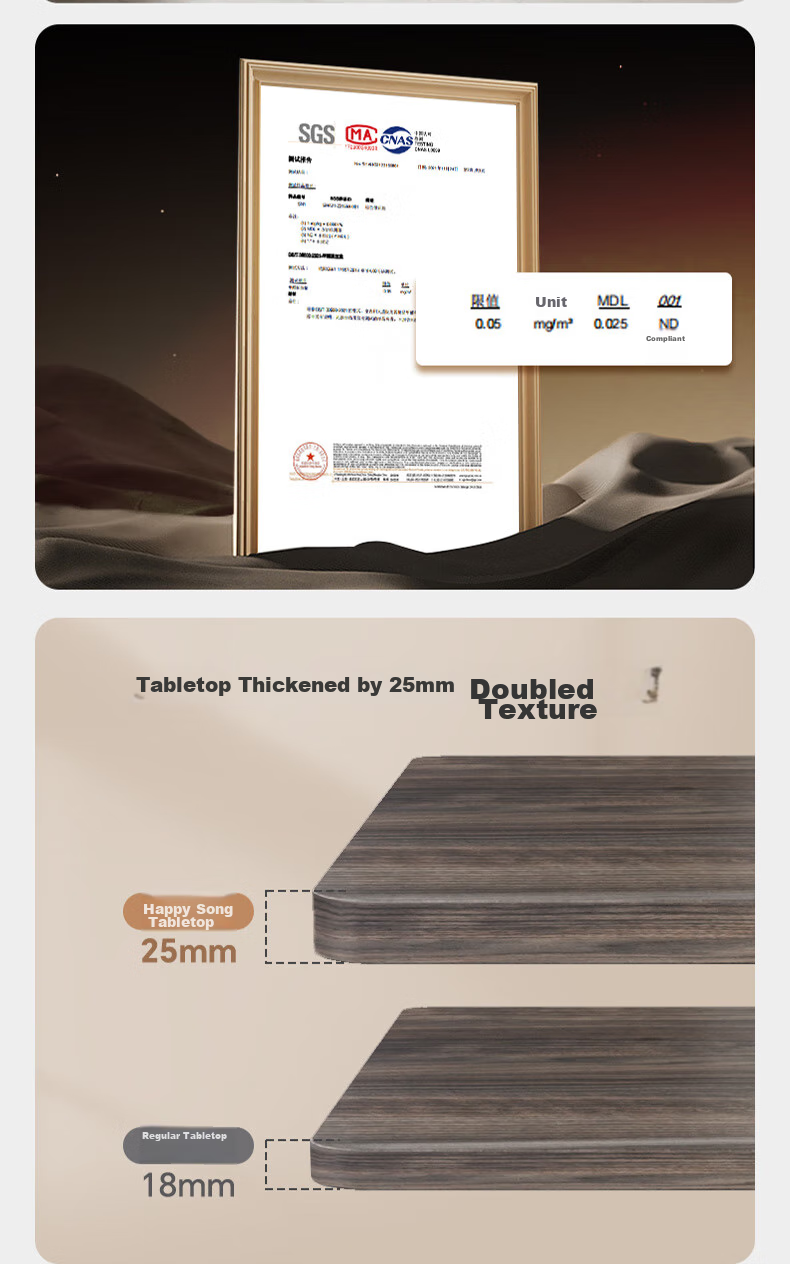 Электрический регулируемый по высоте стол Loctek E2 Gray Walnut, 1.4м, для работы и учебы
