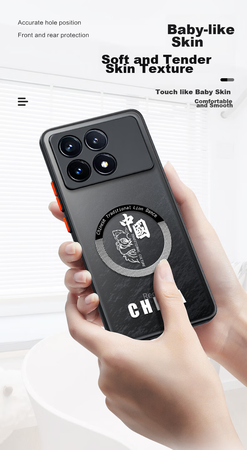 Чехол HotFire для Xiaomi Redmi K70 / K70 Pro, противоударный силиконовый, защита камеры, полный охват, полупрозрачный матовый