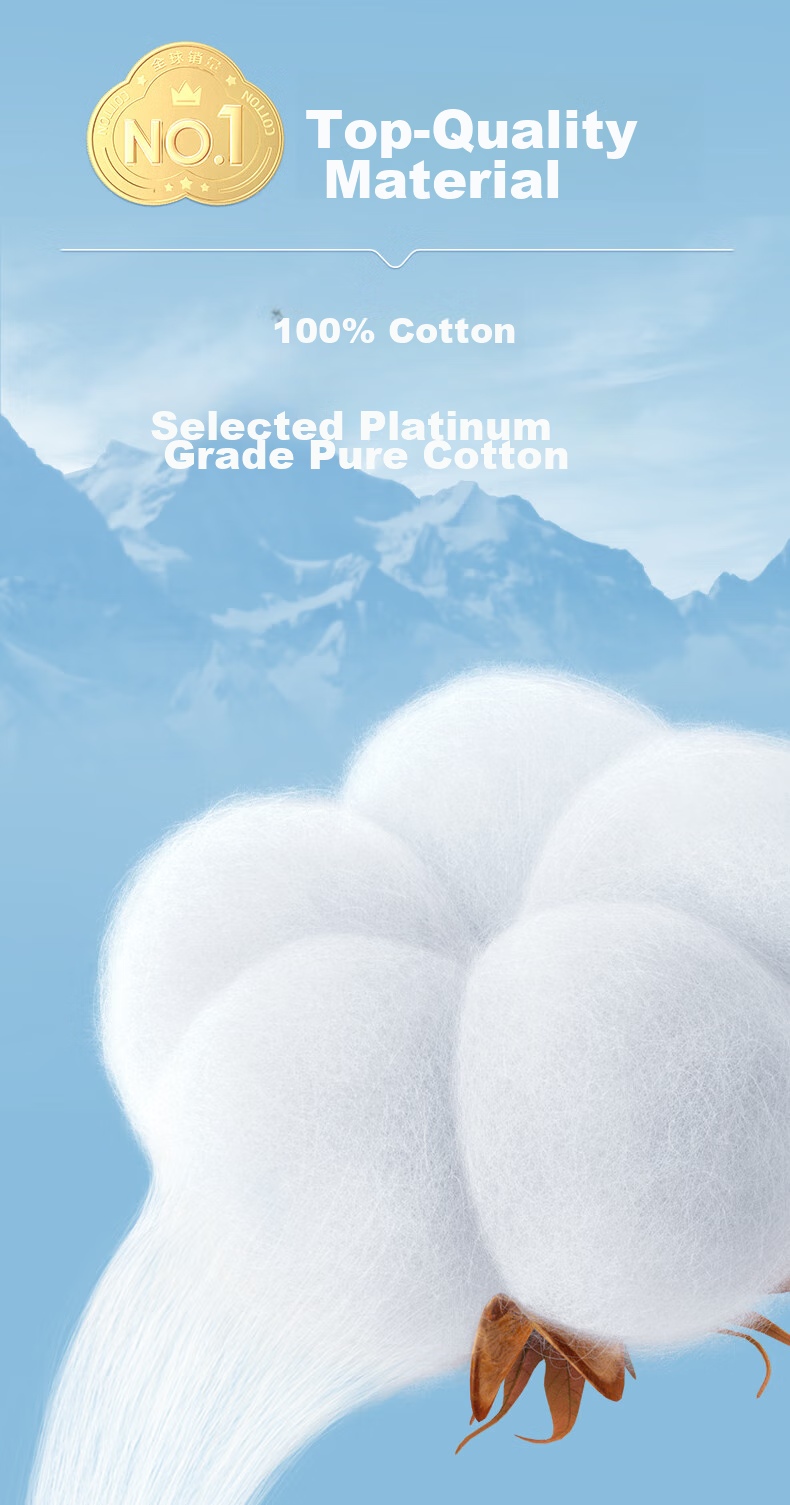 Ватные диски PurCotton, 100 шт. в упаковке, 100% хлопок, 15*20 см