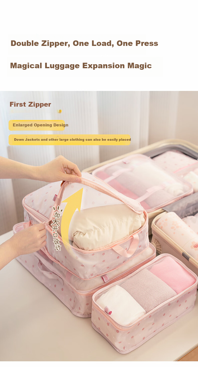 Компрессионный мешок для путешествий Easy Your Home, органайзер для одежды, средний размер, стиль панда
