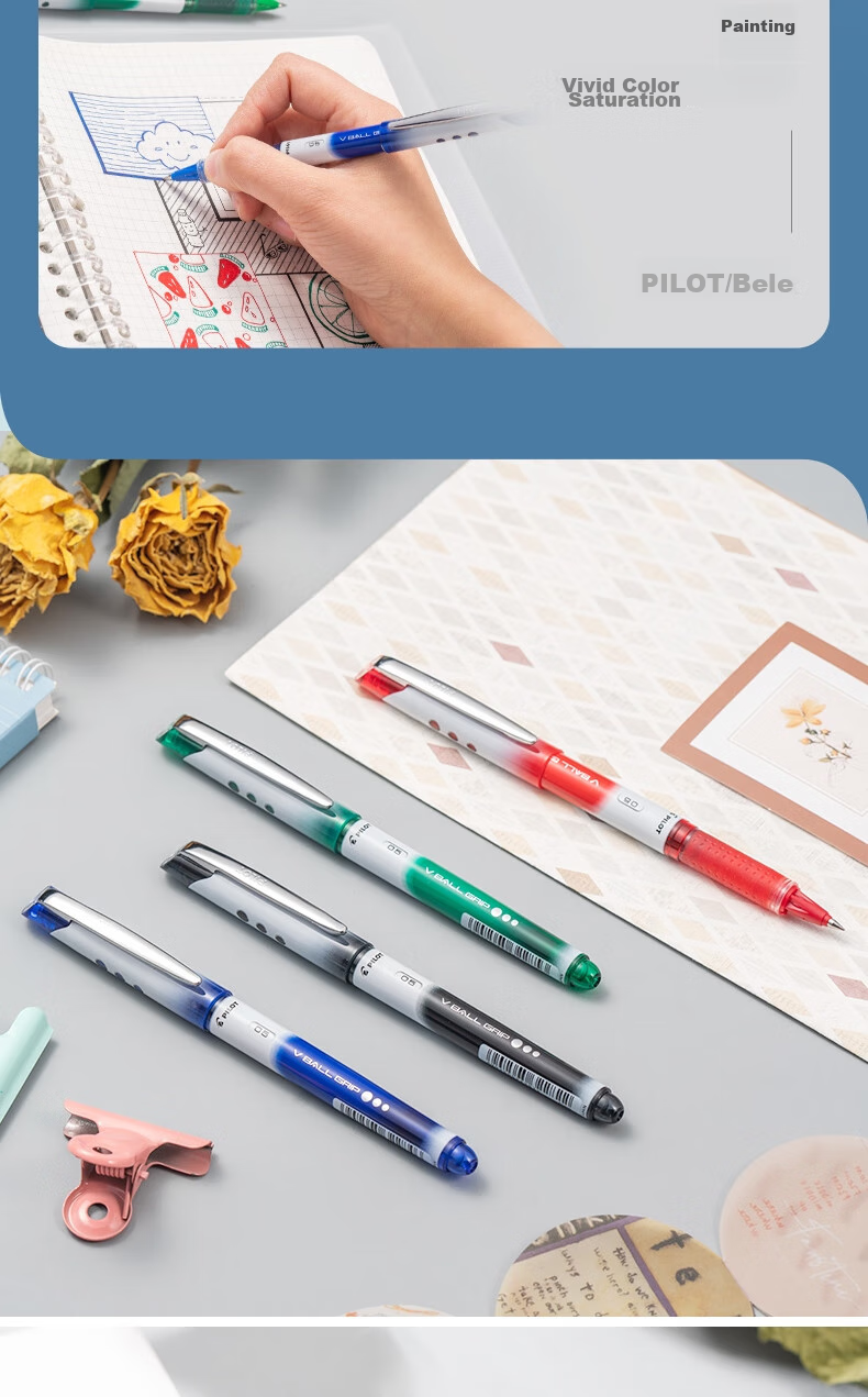 PILOT Weibao Panda Pen, Гелевая ручка, 0.7 мм, Черный, BLN-VBG7