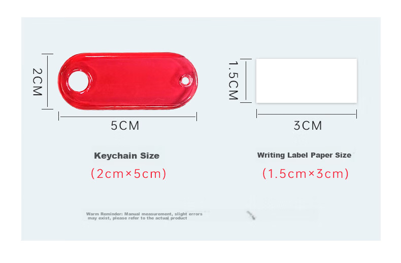 Брелок Befon 7212, цветной, идентификационная табличка, 50 шт.