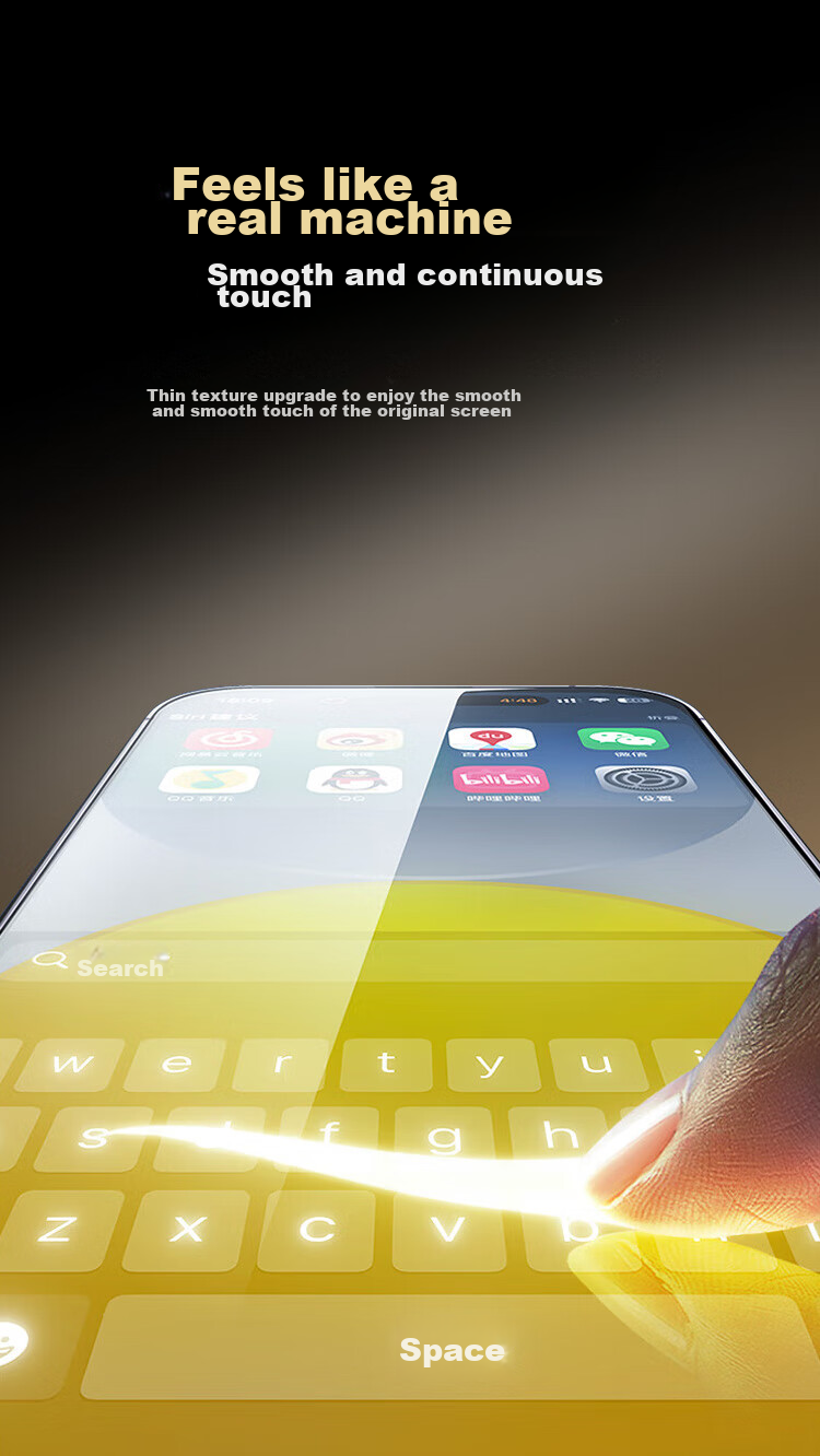 Защитное стекло KOOLIFE для Apple iPhone 16 Pro, противоударное, антибликовое, с защитой от отпечатков пальцев, полное покрытие