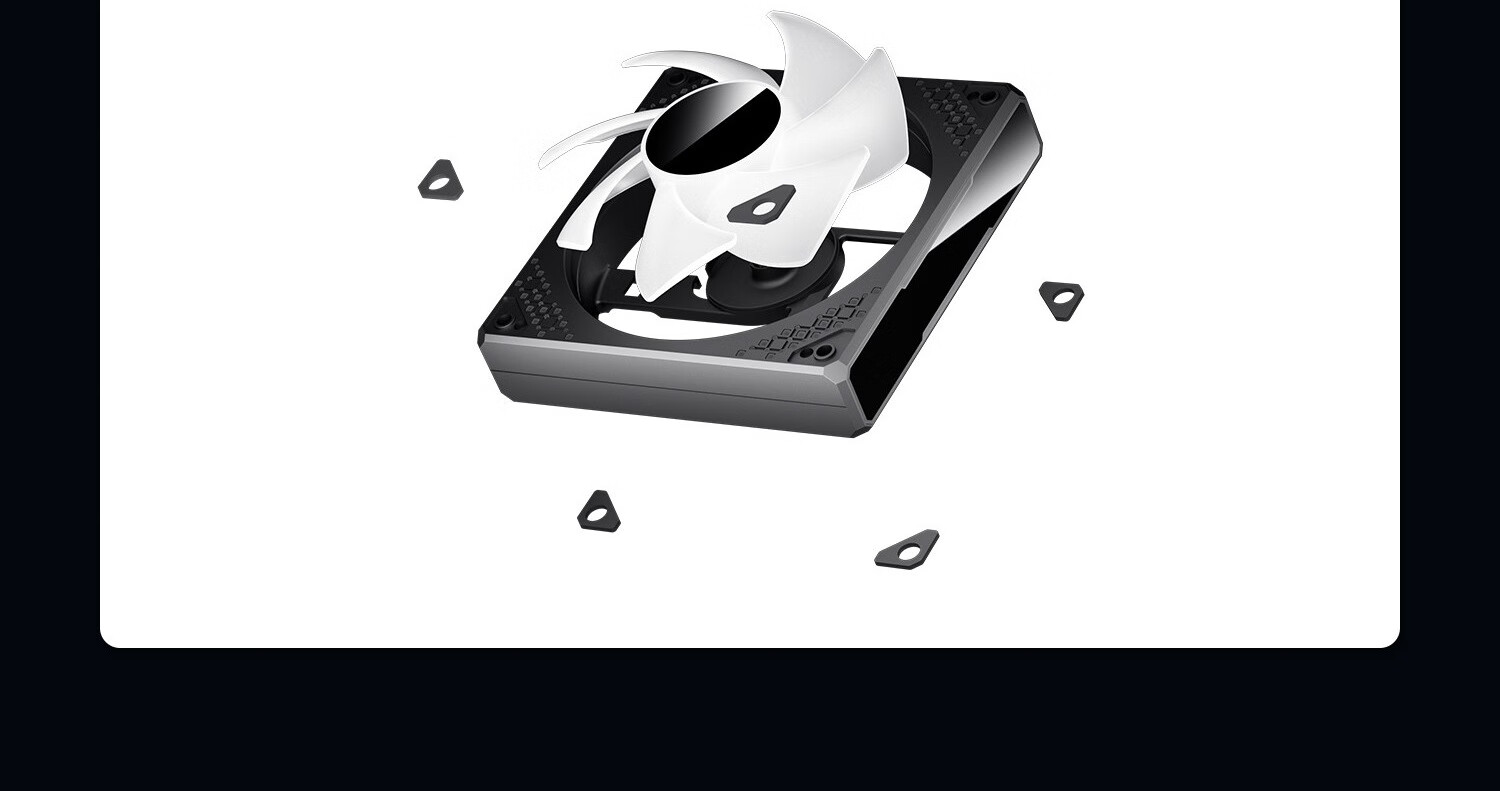 Компьютерный корпус Aigo Aurora Z15 White Anti-Leaf ARGB, 120 мм, с подсветкой, контролем температуры, ШИМ