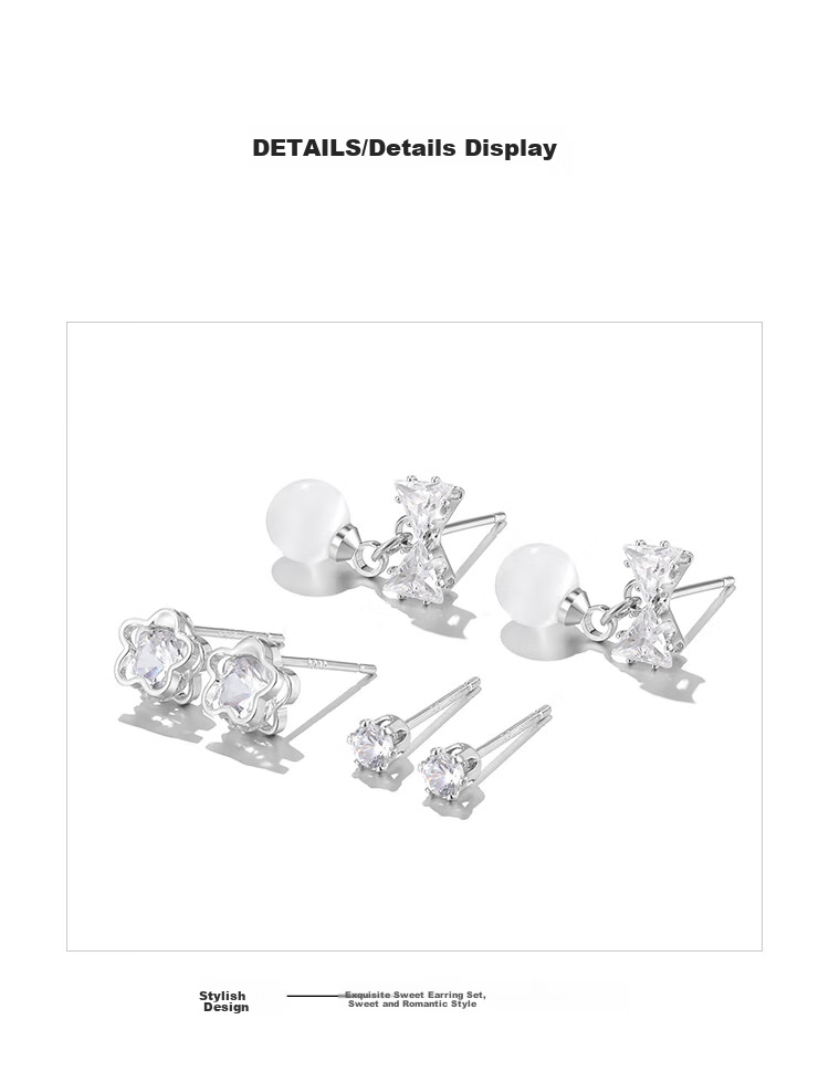 Серьги Clect "Ocean" из трех частей для женщин, модные и элегантные, трендовые аксессуары, подарок для девушки