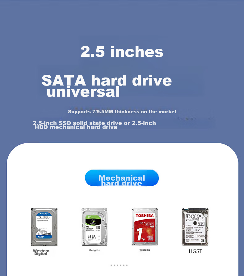Внешний корпус для жесткого диска UNITEK S233C, 2.5 дюйма, USB 3.0 Type-C, для SSD и HDD