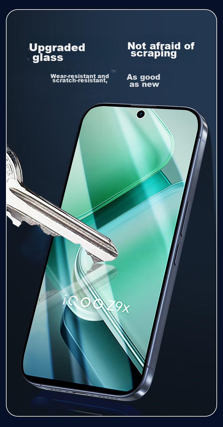 Защитное стекло KOOLIFE для Vivo IQOO Z10X, Iqoo Z9X, защитная пленка для экрана, HD стекло, полное покрытие экрана, ультратонкое, HD, противоударное, от отпечатков пальцев