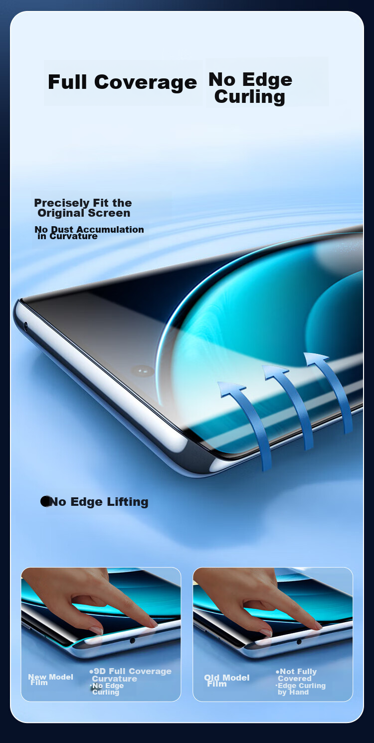 Защитное стекло KOOLIFE для Vivo X100/Pro/sPro/X100Ultra, полноэкранное, ультратонкое, HD, защита от падений и отпечатков пальцев