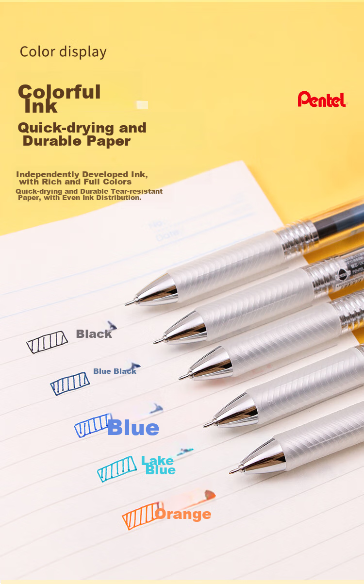 Синяя гелевая ручка Pentel