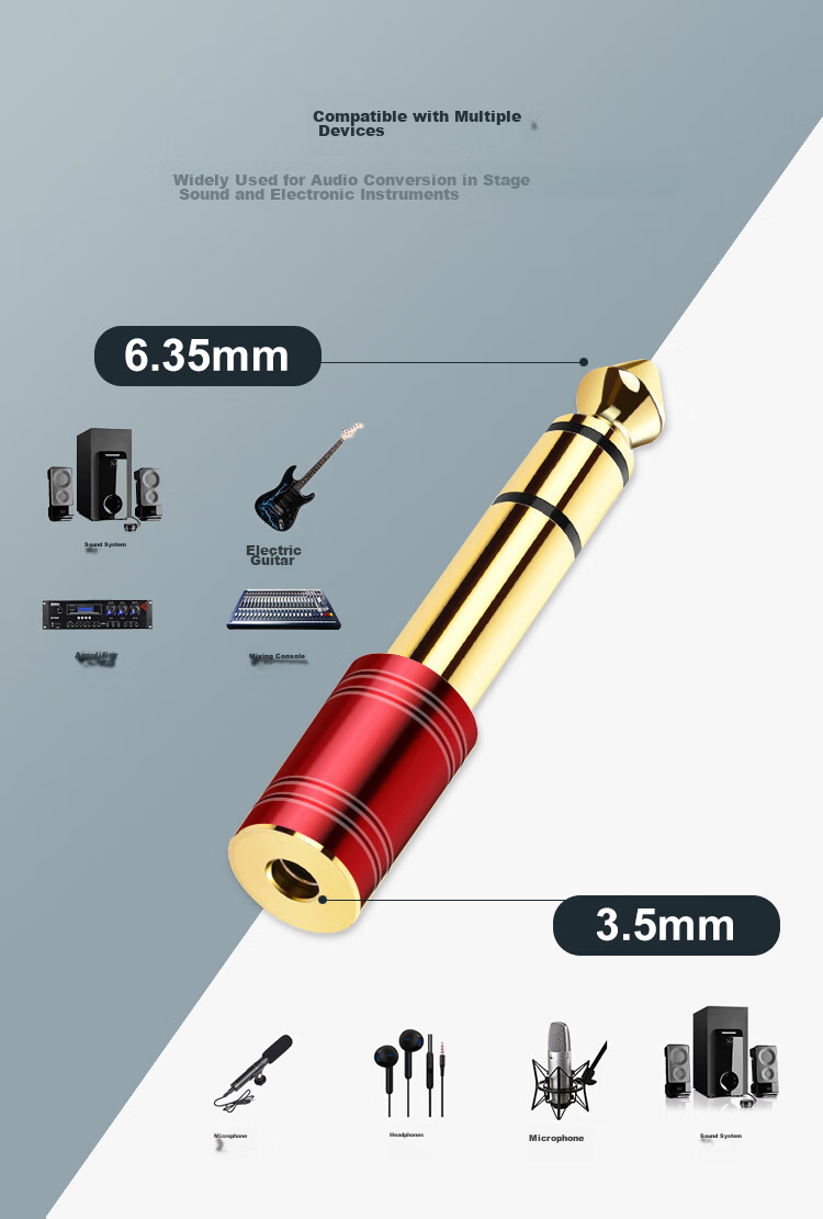 Переходник с 6.5 мм на 3.5 мм