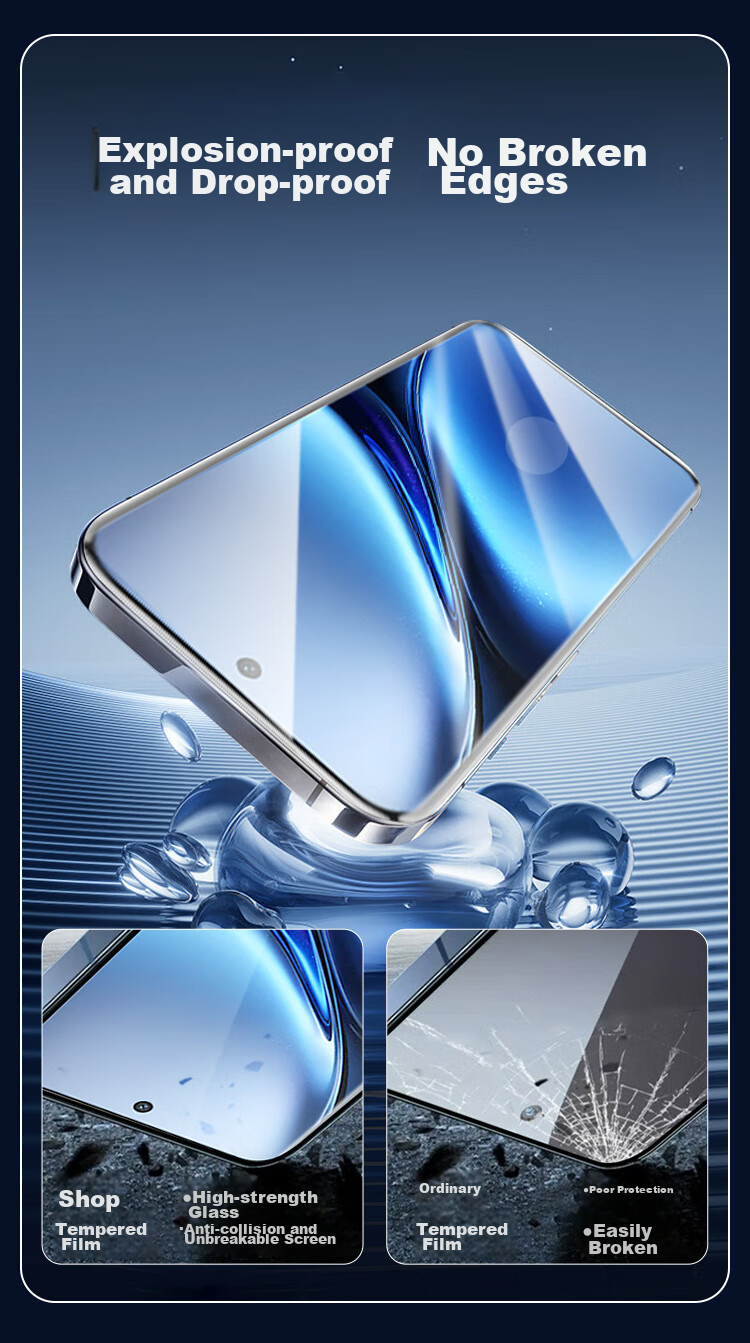Защитное стекло KOOLIFE для Vivo X200 Pro, полное покрытие, изогнутое, противоударное, антибликовое, 9H, ультратонкое