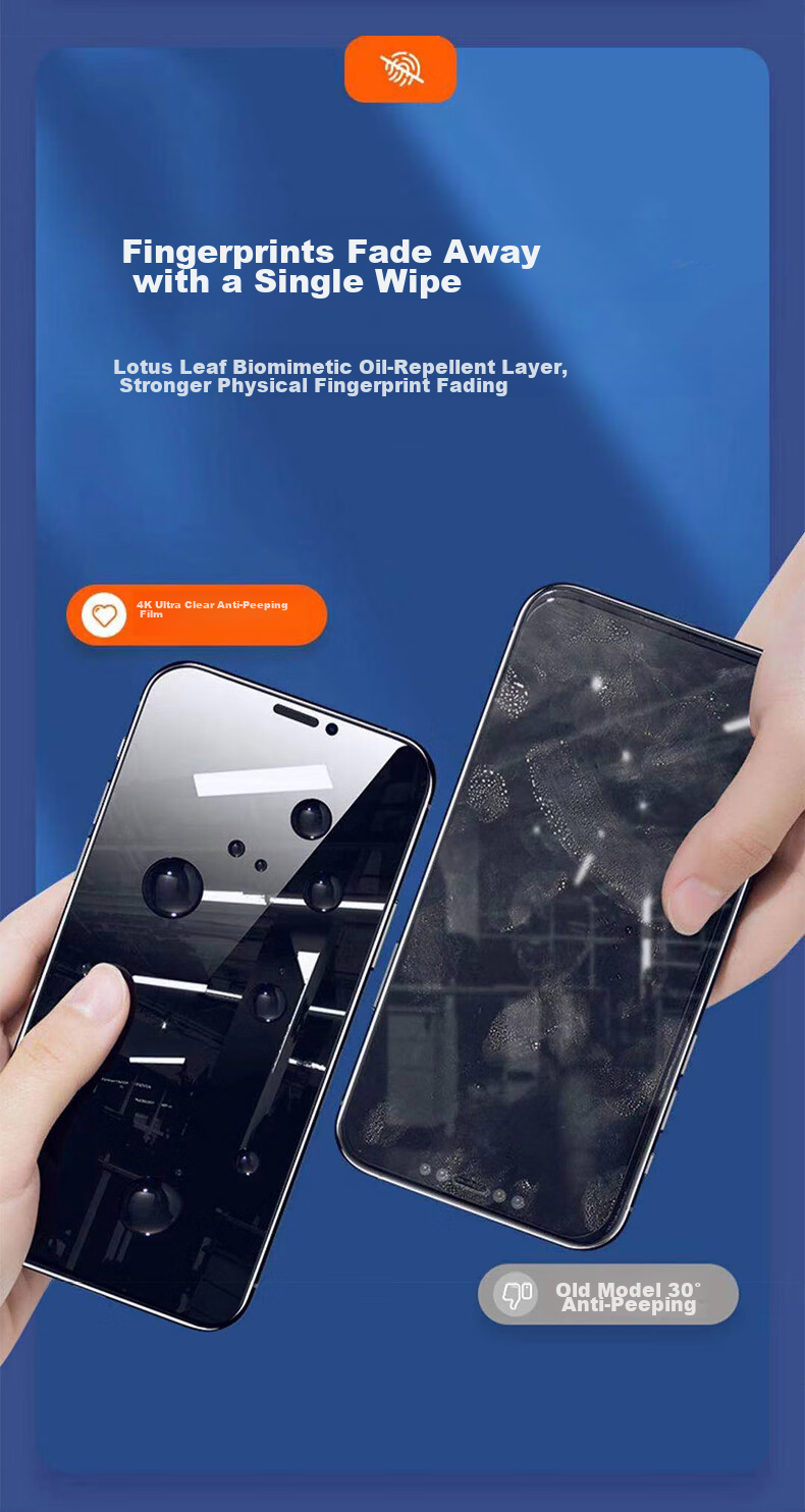Защитное стекло KOOLIFE для iPhone 12 Pro Max, антишпионское, полное покрытие, противоударное, устойчивое к отпечаткам пальцев