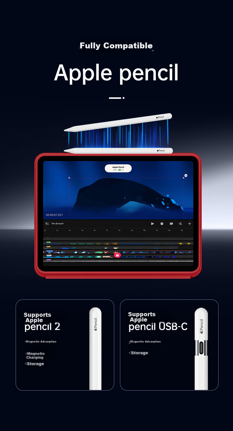 Чехол ESR для iPad Pro 13 дюймов (2024/2025 M5/M4), серия Zhenzhi, съемная магнитная крышка, регулируемый угол, защита от ударов, цвет Мокко Браун