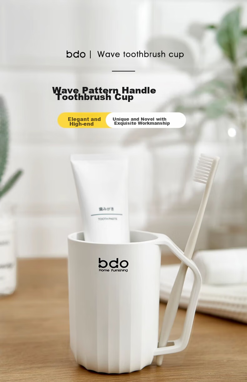 Стакан для полоскания рта BDO, 2 шт., для взрослых и детей, с держателем для зубной щетки, пластик