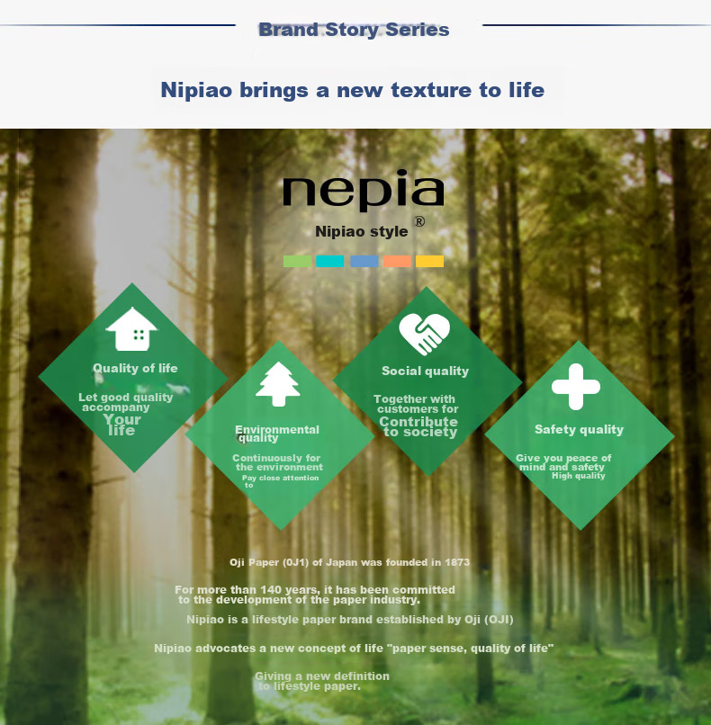 Салфетки бумажные Nepia Premium Series, 2-слойные, 200 листов*3 упаковки, 100% первичная древесная масса, в коробке, 6921357810125