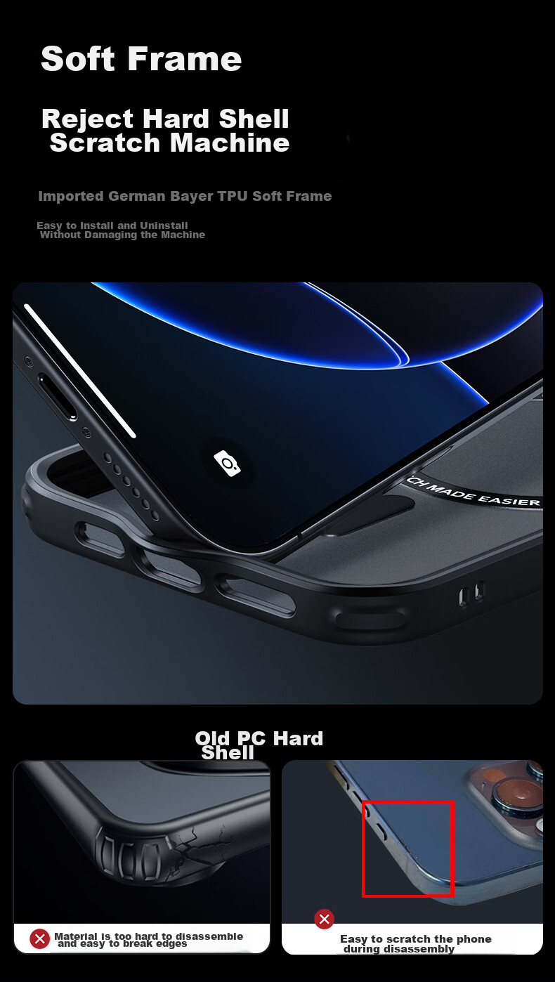Чехол ESR для iPhone 16 Pro Max, прозрачный, с магнитами, защита камеры, ультратонкий, противоударный