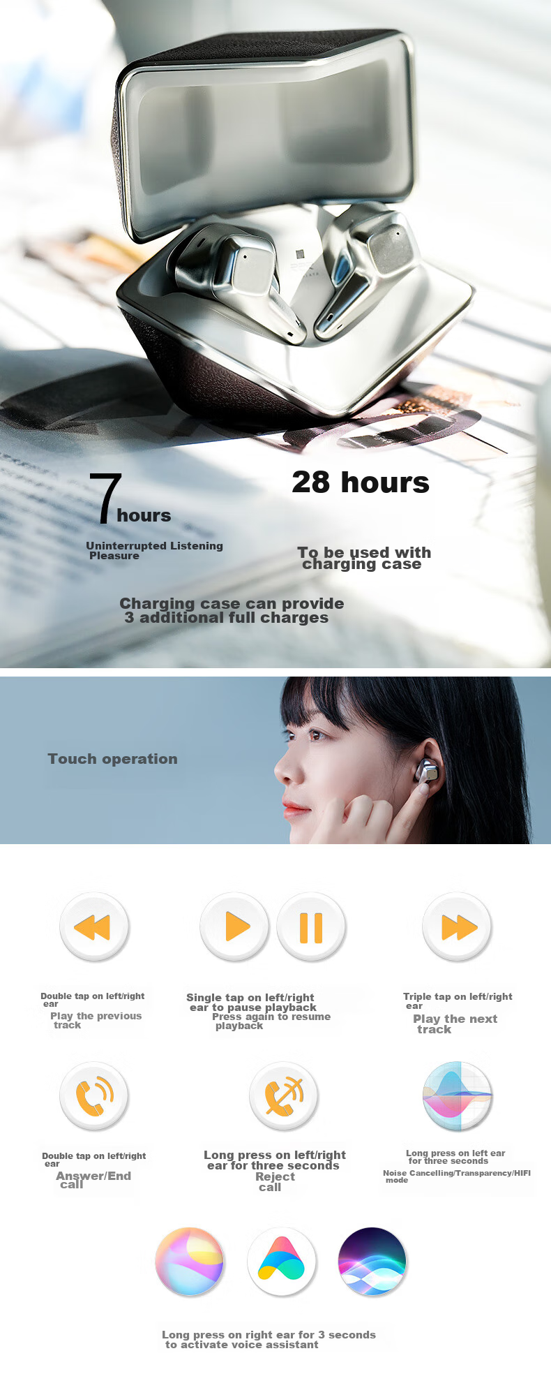 Беспроводные наушники HIFIMAN Svanar Wireless LE с активным шумоподавлением