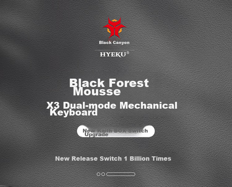 Механическая клавиатура Hyeku X3 Black Forest Mousse, 87 клавиш, проводная/беспроводная, черный