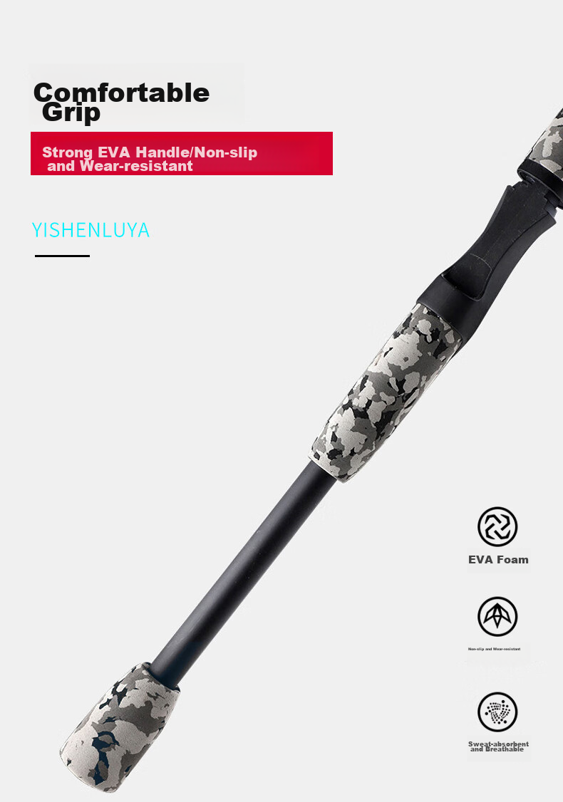 Удочка Taigek YISHENLUYA, 1.8 метра, прямой хват, спиннинговый набор