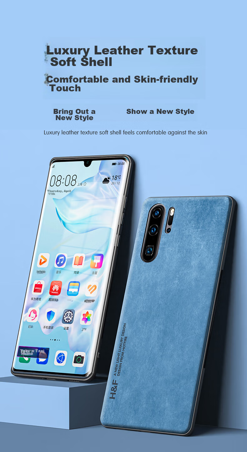 Чехол HotFire для Huawei P30 Pro, защитный силиконовый чехол с защитой камеры, матовый, Коралловый синий