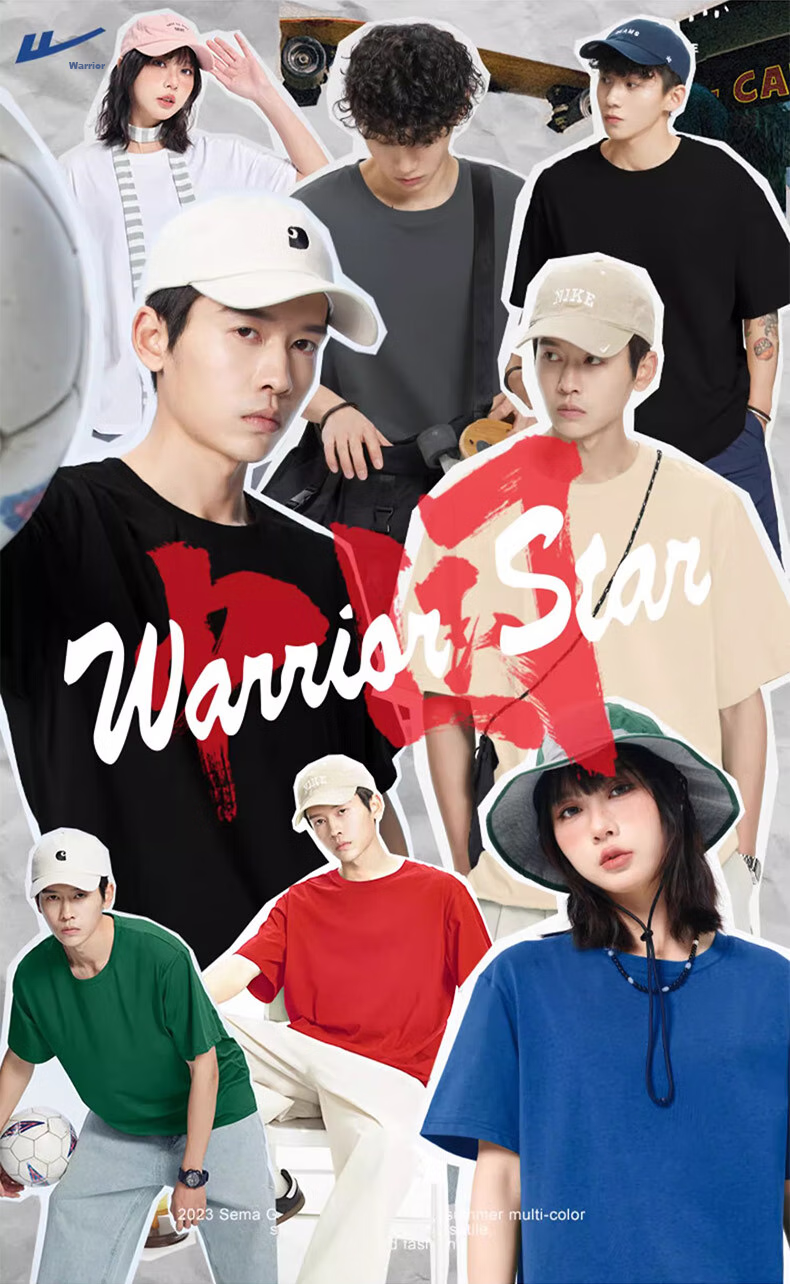 Мужская футболка Warrior, из чистого хлопка, летняя, тяжелая, спортивная, трендовая, с коротким рукавом, свободная, белая, XL