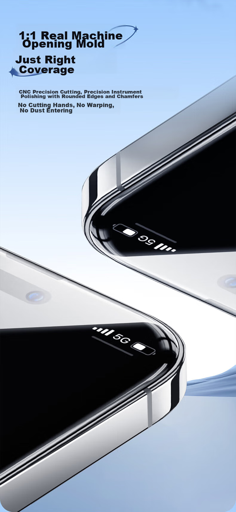 Защитное стекло ALittleFlower для Apple iPhone 16 Pro Max, антишпионское, противоударное, тонкое, полное покрытие