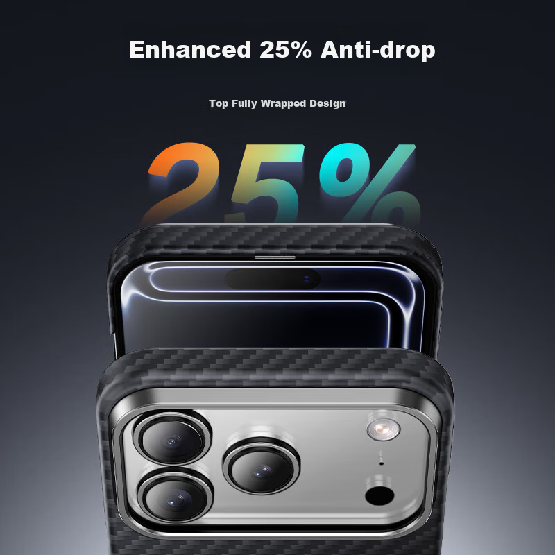 Чехол Xianyan для iPhone 17 Pro Max, из арамидного волокна, противоударный, с защитой камеры, магнитный, ультратонкий