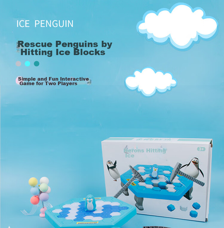 Настольная игра TaTanice "Спасение пингвина" от "ICE PENGUIN", интерактивная игра-головоломка для детей от 3 лет