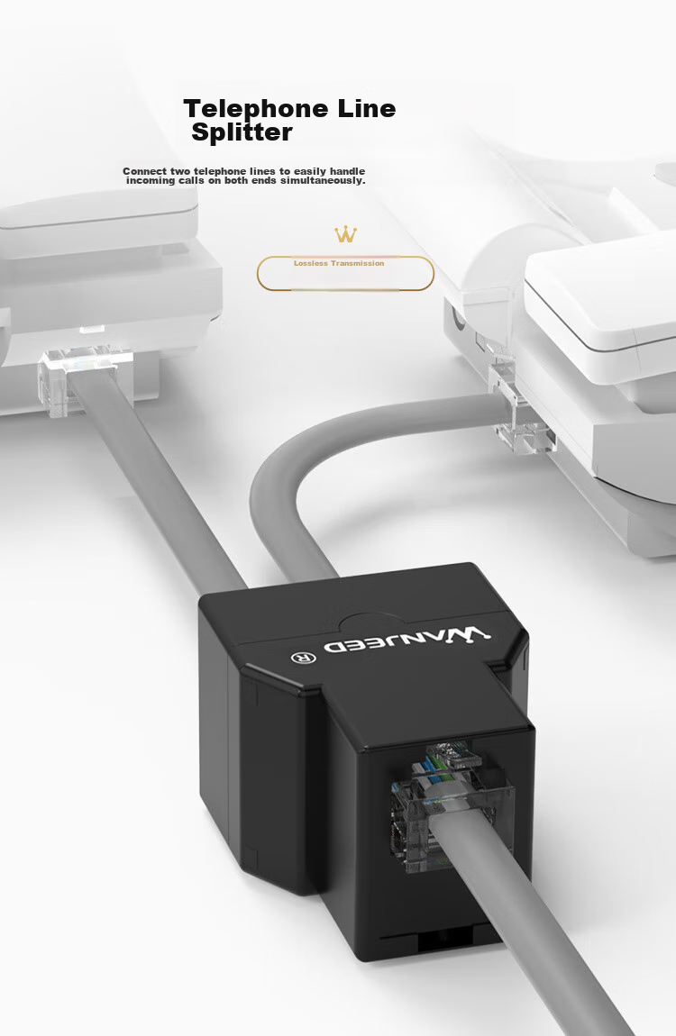 Разветвитель телефонный WANJEED OFNPFTTH, 1 в 3, RJ11, 10 шт.