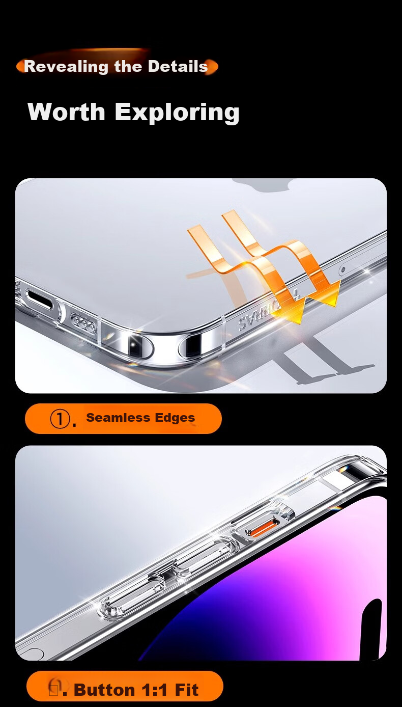 Защитный чехол DIVI для Apple iPhone 16, прозрачный, противоударный, ультратонкий, с полной защитой объектива