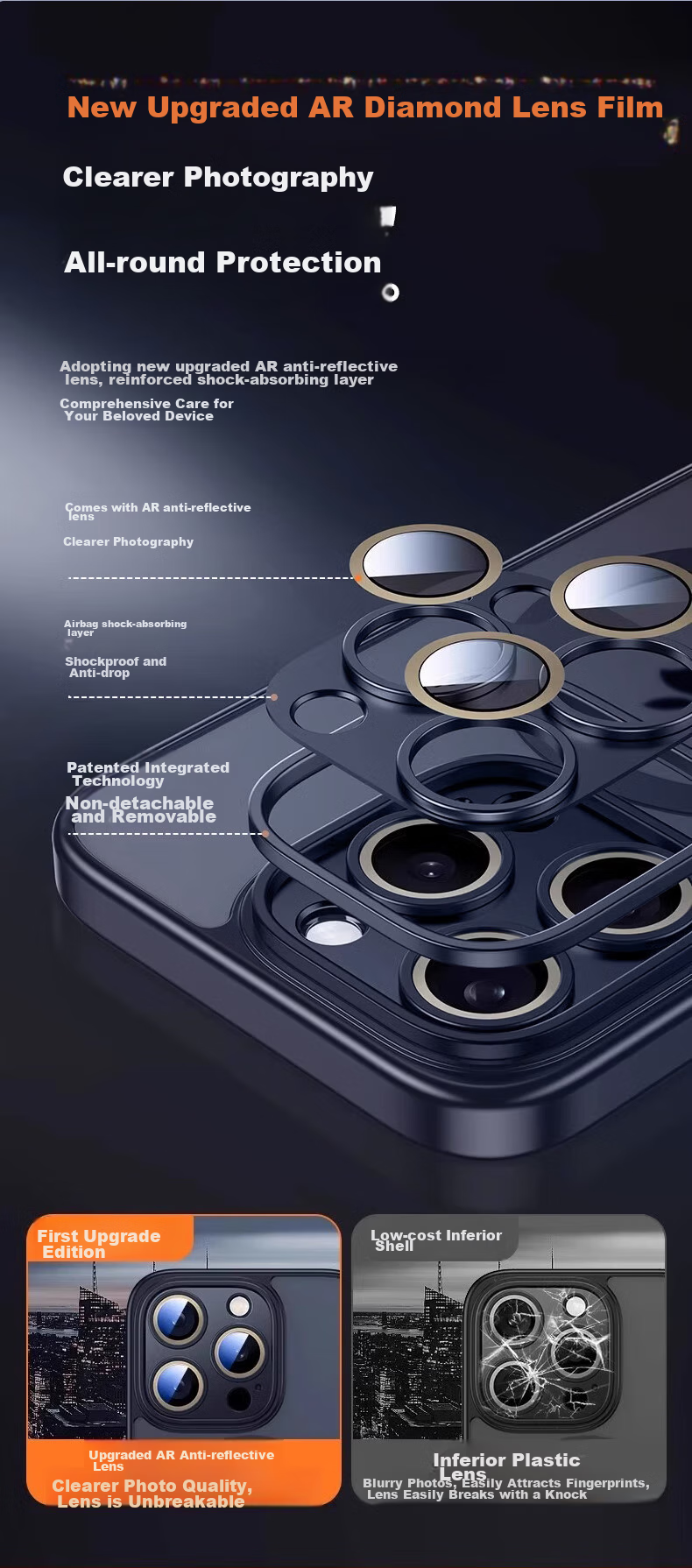 Чехол для iPhone 15 Pro Max DIVI, ультратонкий матовый, противоударный, с полной защитой для объектива камеры, подходит мужчинам и женщинам