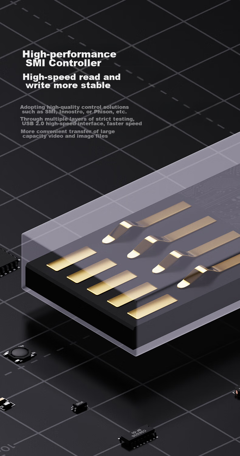 USB-флеш-накопитель BIAZE UP014, 8 ГБ, USB 2.0, серебристый
