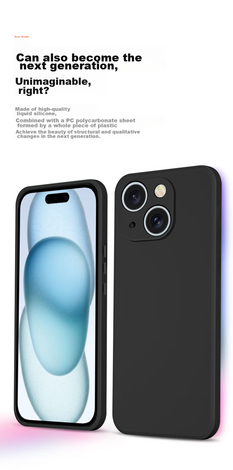Чехол для Apple iPhone 15 KEKLLE, силиконовый, противоударный, лавандовый