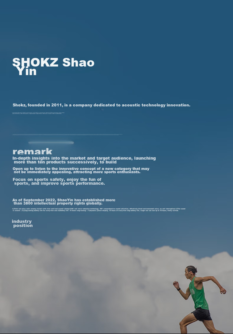 Беспроводные наушники SHOKZ OpenRun Air S803, костная проводимость, спортивные, черные