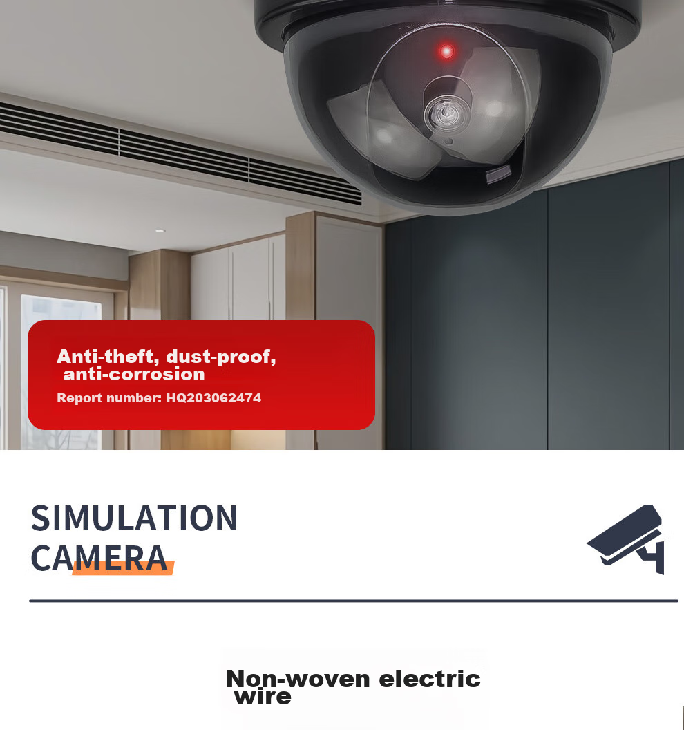 COMPCCTV SMT-F01, имитация камеры видеонаблюдения, безопасность, для помещений, с индикатором